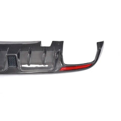 Carbon Fiber Rear Diffuser w/ LED - Mercedes Benz C300 C400 C450 C43 C63 AMG Sedan 4-Door 15-17.
