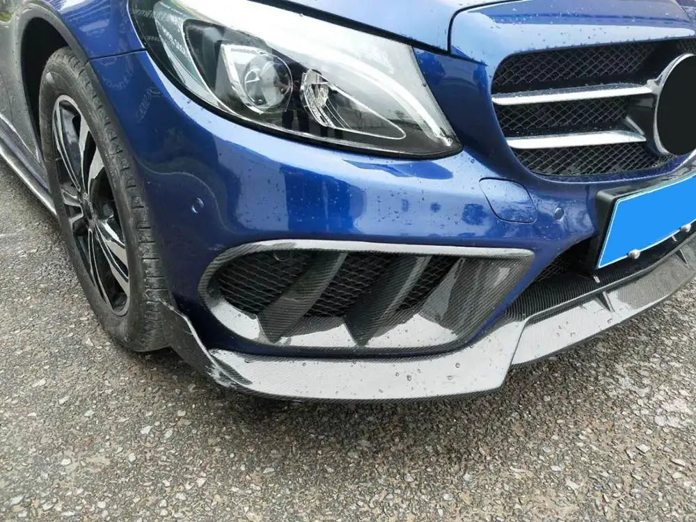 Carbon Fiber Fog Lamps Cover - Mercedes Benz C300 C400 C450 C43 AMG Sedan 15-17.