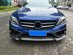 Carbon Fiber Front Air Vent Trim - Mercedes C300 C400 C450 C43 AMG Sedan 15-17.