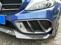 Carbon Fiber Front Air Vent Trim - Mercedes C300 C400 C450 C43 AMG Sedan 15-17.