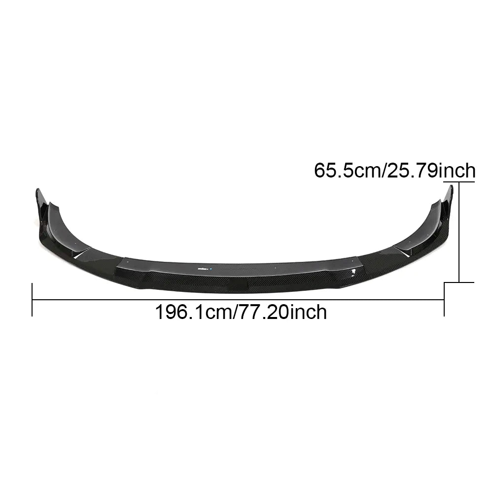 Carbon Fiber TCI Front Lip V3 -  Porsche Taycan Turbo 9J1 Sedan 2019-2021.
