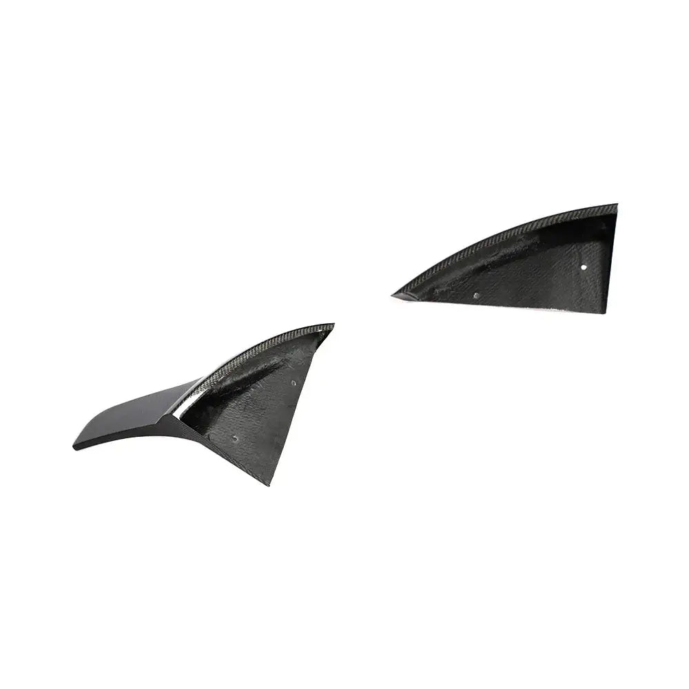 Carbon Fiber Car Rear Diffuser Side Splitters for Tesla Model 3.