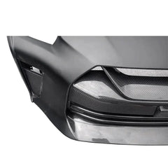 TS Style Carbon Fiber Front Bumper w/ lip - Nissan GTR R35.