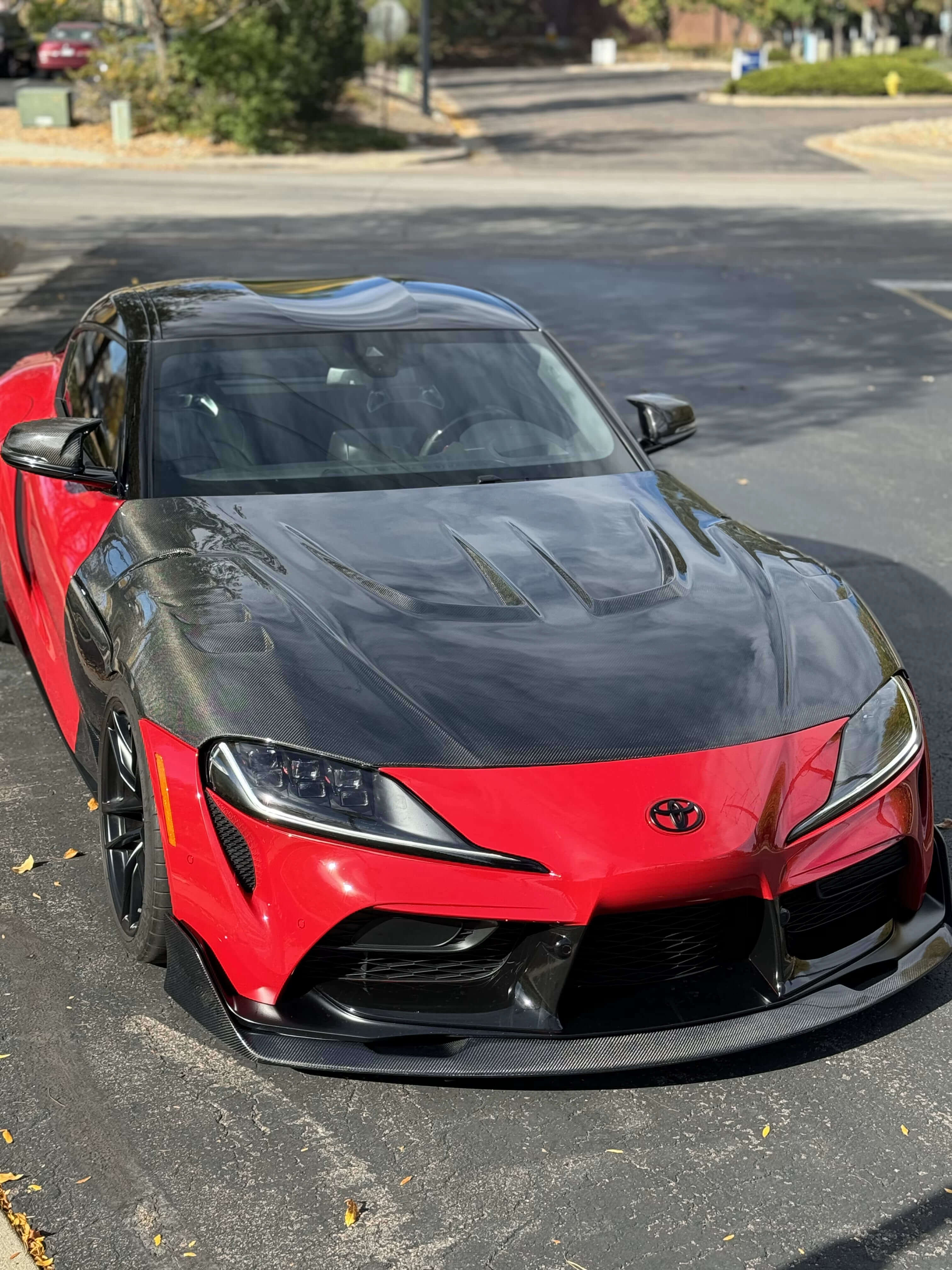 AG style Carbon Fiber Front Bumper Lip - Supra A90/A91.