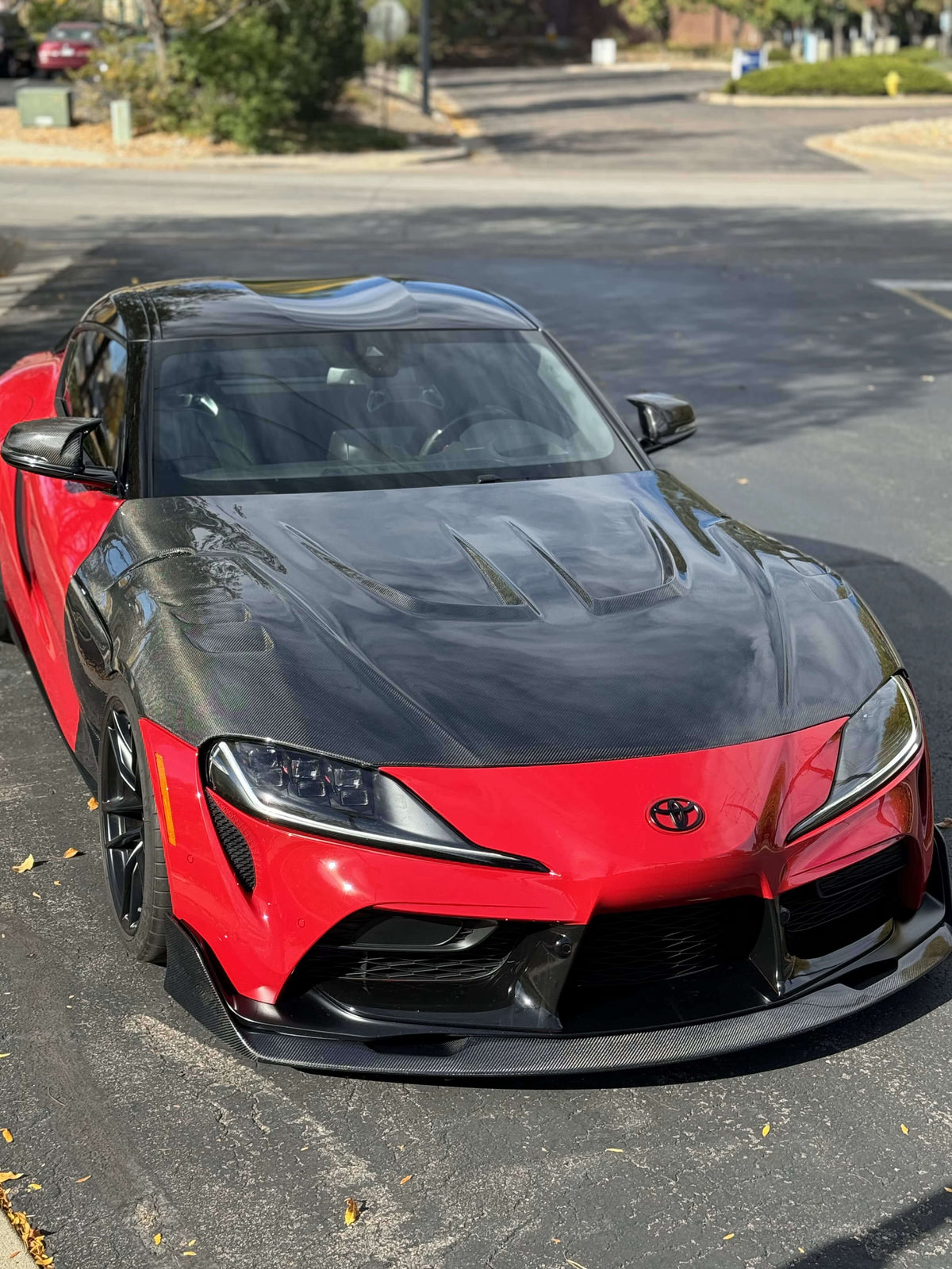 AG style Carbon Fiber Front Bumper Lip - Supra A90/A91.