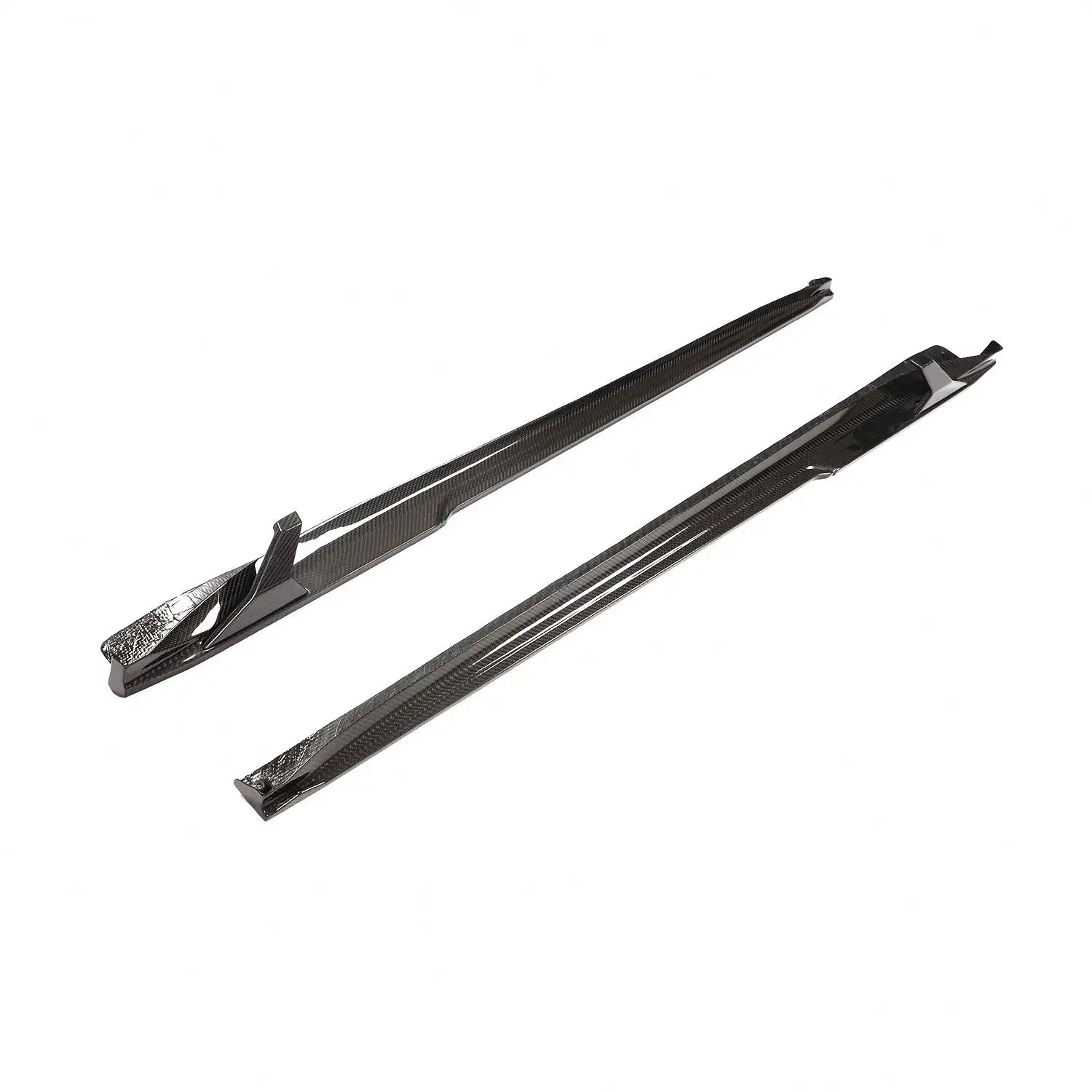 Carbon Fiber Prepreg Finned Side Skirt V3 -  Porsche 911 991 Carrera 4 GTS 3.0T 2017-2019.