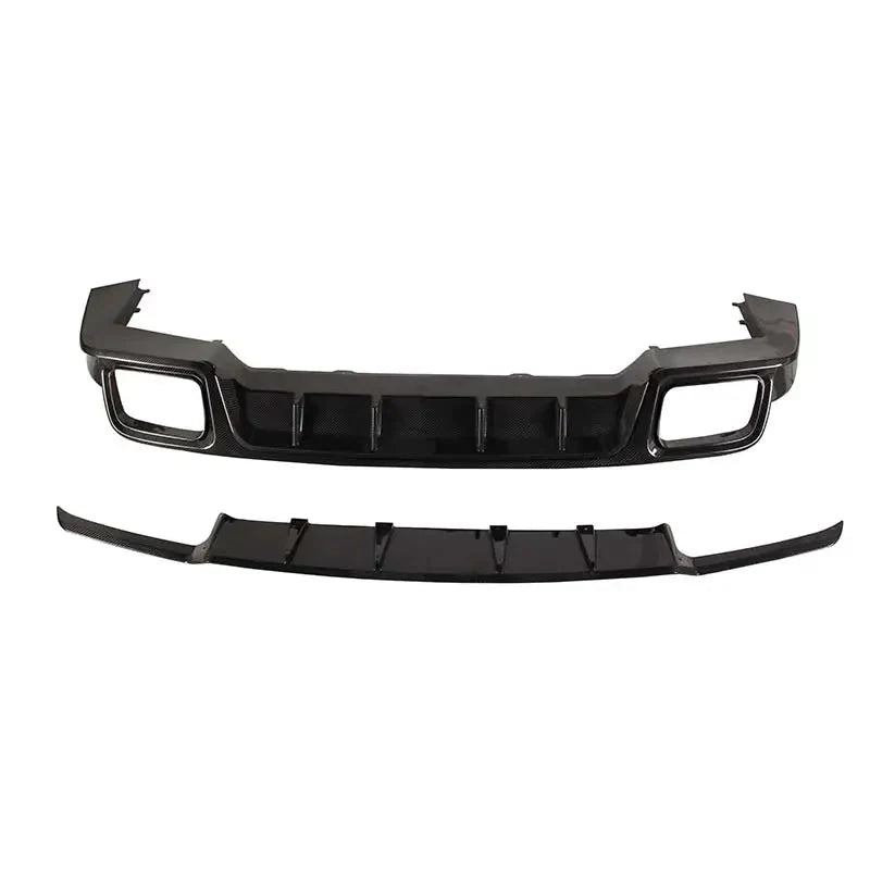 Paktechz Dry Carbon Fiber Rear Diffuser - Porsche Cayenne Coupe Turbo 9YA 9Y0 9Y3.