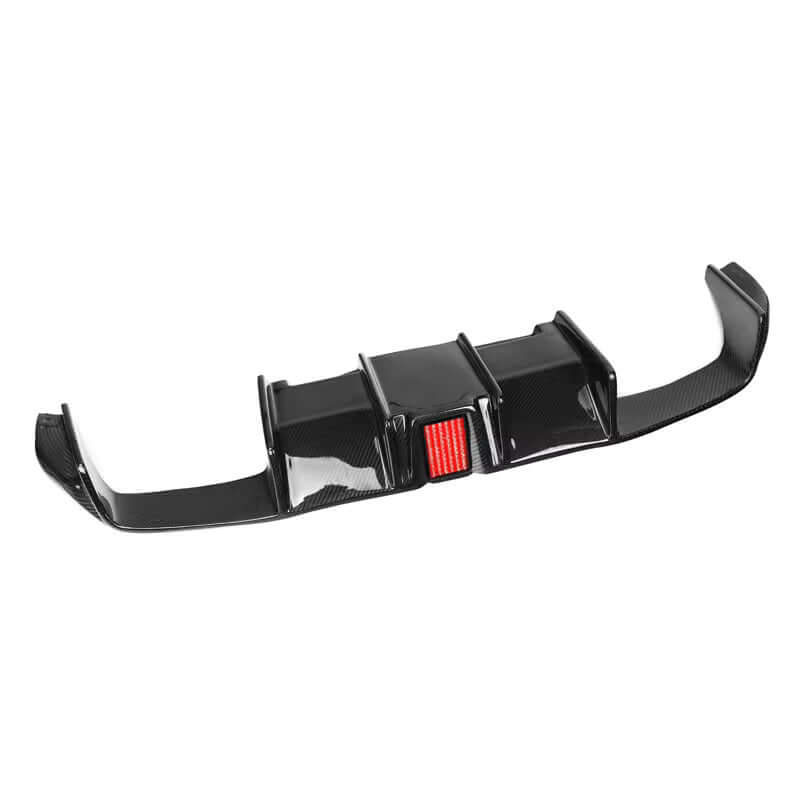 KHF Style Carbon Fiber Rear diffuser w/ Brake Light - BMW F87 M2.