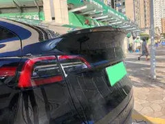 Dry Carbon Fiber Rear Spoiler for Tesla Model Y Sedan.