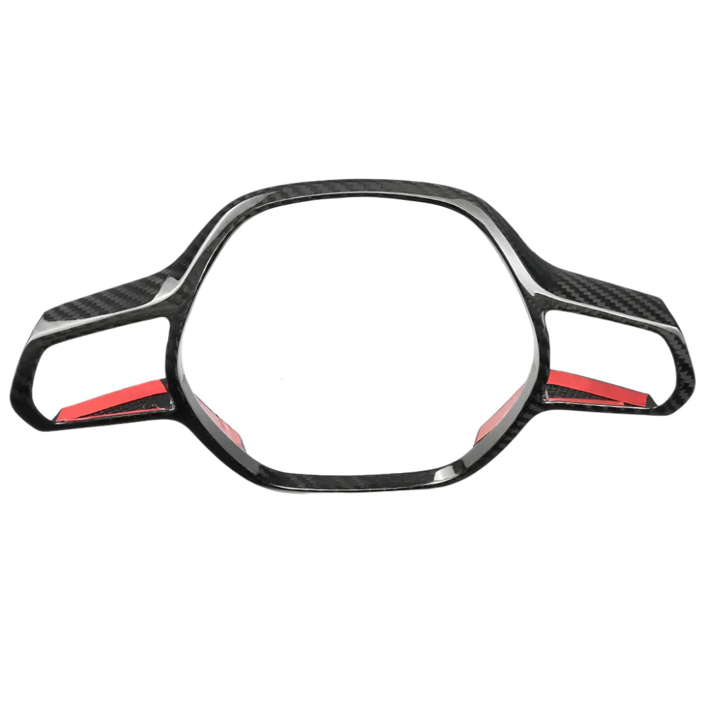 Carbon Fiber Steering Wheel Cover Frame Interior - Acura Integra A-Spec Type S 2023+.