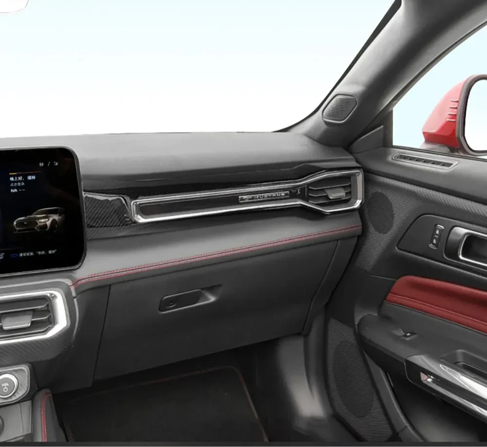 Carbon Fiber Interior Dash Board A/C Vent Trim - Ford Mustang Darkhorse 2024.