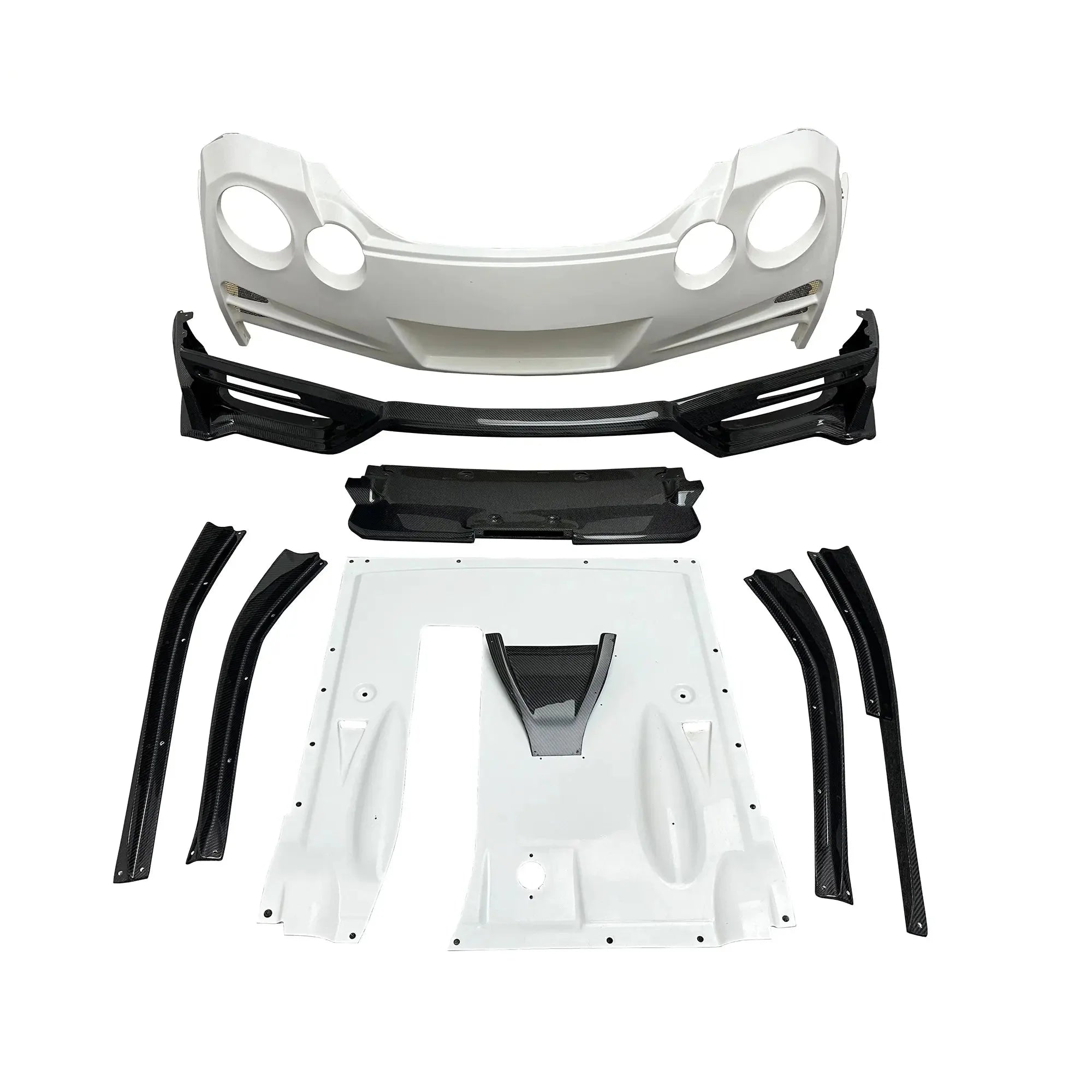 T Spec Style Carbon Fiber Rear Bumper w/ carbon Fiber Diffuser - Nissan R35 GTR.