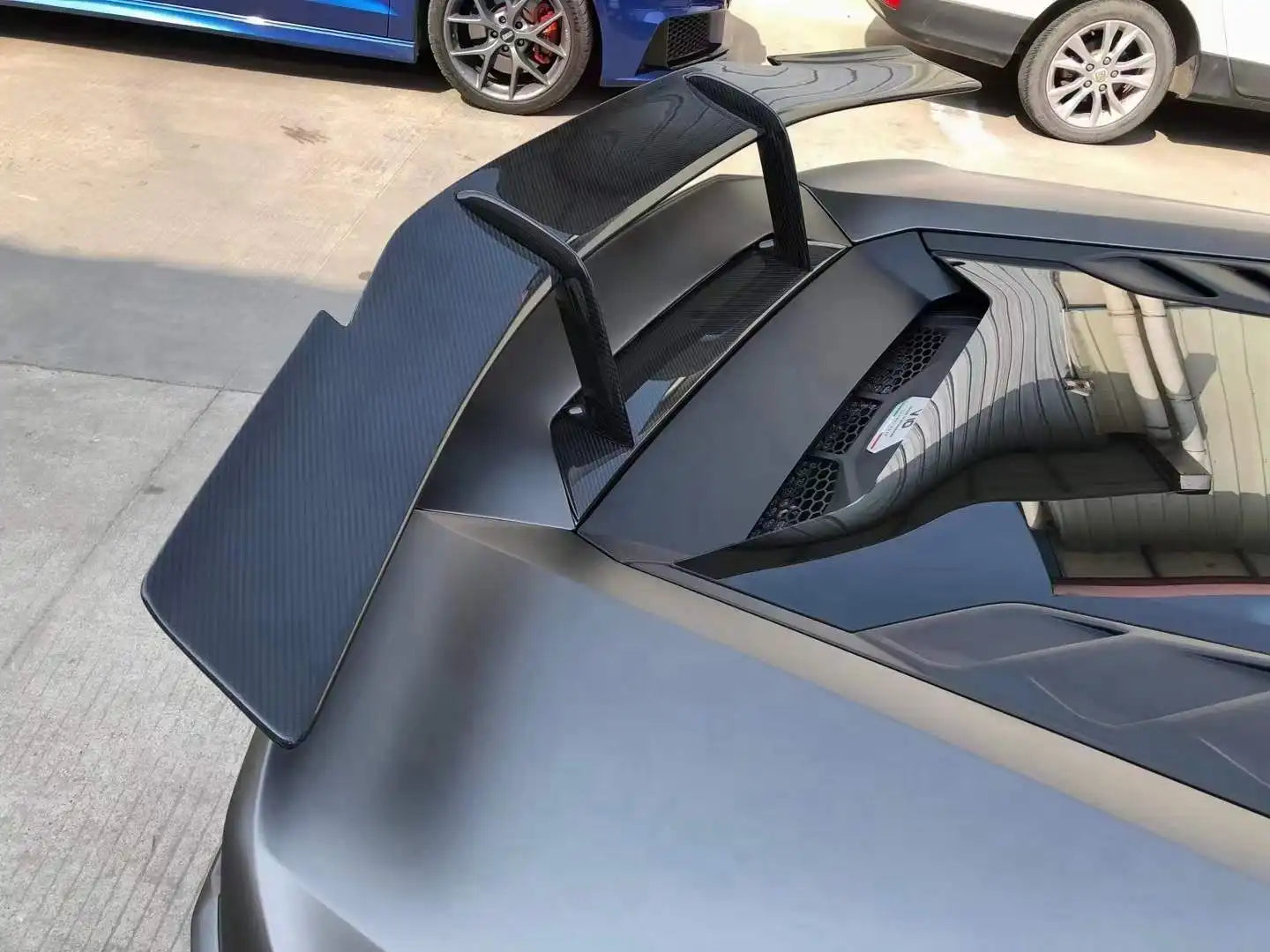 N style Carbon Fiber Rear Trunk Spoiler Wing - Lamborghini Huracan LP580/LP610/EVO.