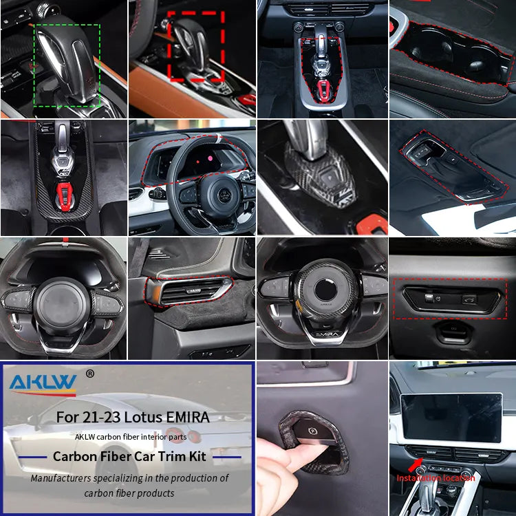 Carbon Fiber Interior Kit - Lotus Emira.