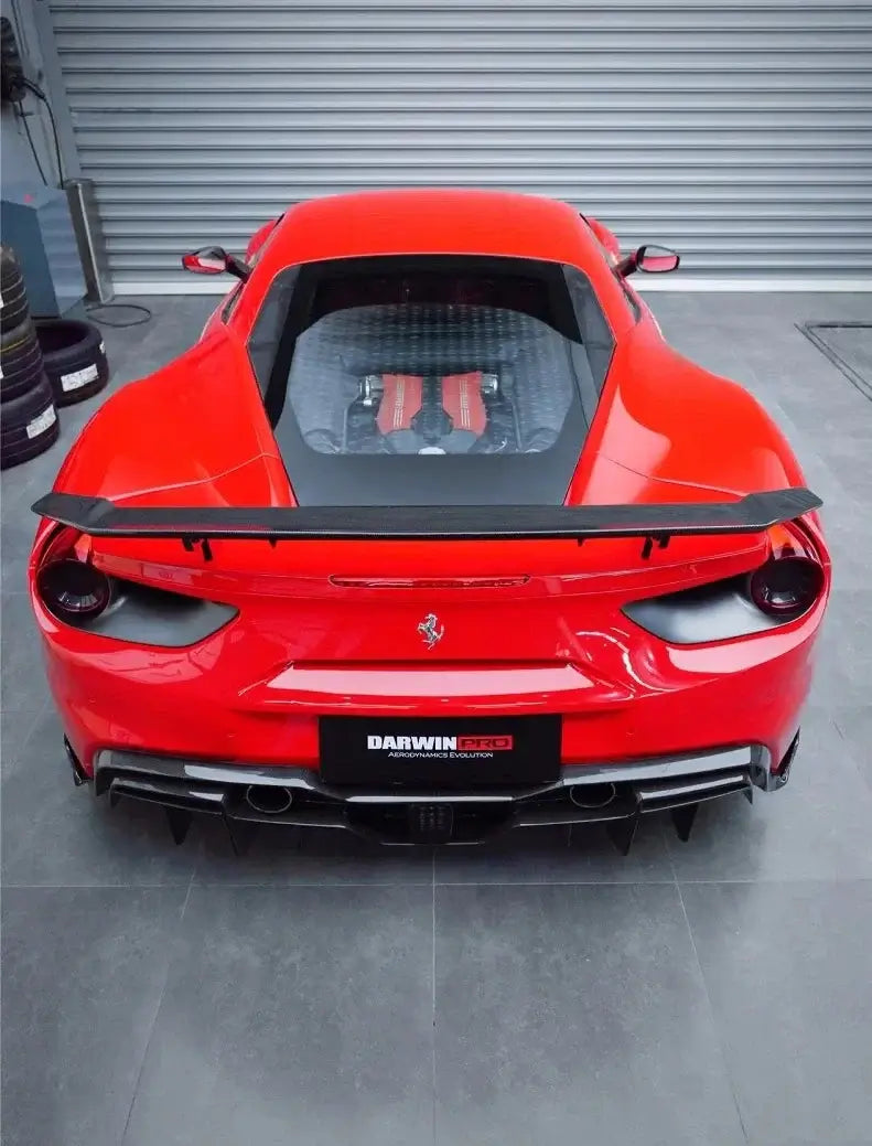 Performance Carbon Fiber Rear Wing - Ferrari 488 GTB.