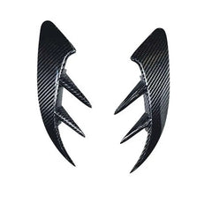 Carbon Fiber Rear Bumper Trim Fin Set - Mercedes BENZ AMG C43 W205 Coupe.