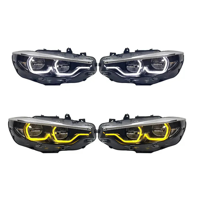 F8X Yellow/White Switchable IKON V2 Headlights - F80 M3 F82 F83 M4.