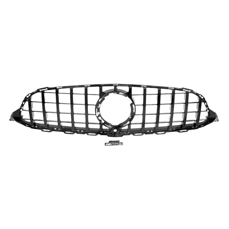 Gloss Black C63 AMG Style Front Grille - 2019-2021 Mercedes Benz C-Class W205 C43.