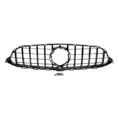 Gloss Black C63 AMG Style Front Grille - 2019-2021 Mercedes Benz C-Class W205 C43.