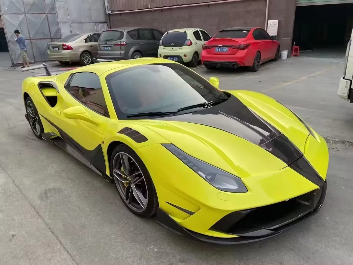 Carbon Fiber M Style Aerodynamic Full Body Kit - Ferrari 488 GTB 2015-2018.
