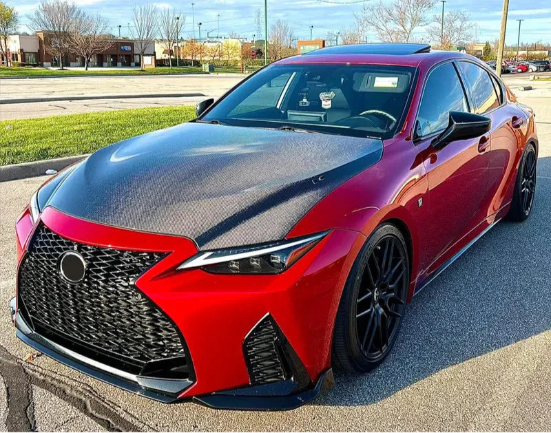Carbon Fiber OEM Style front Hood - Lexus  IS 300, IS 350, and IS 500 2021-2024.