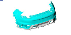 Prepreg Carbon Fiber Rear diffuser w/ Side Canard - Porsche 911 992 Turbo S Coupe 2019-2021.