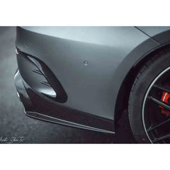 Carbon Fiber Rear Bumper Trim Fin Set - Mercedes BENZ AMG C43 W205 Coupe.