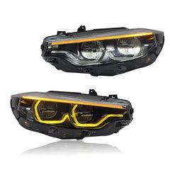 F8X Yellow/White Switchable IKON V2 Headlights - F80 M3 F82 F83 M4.