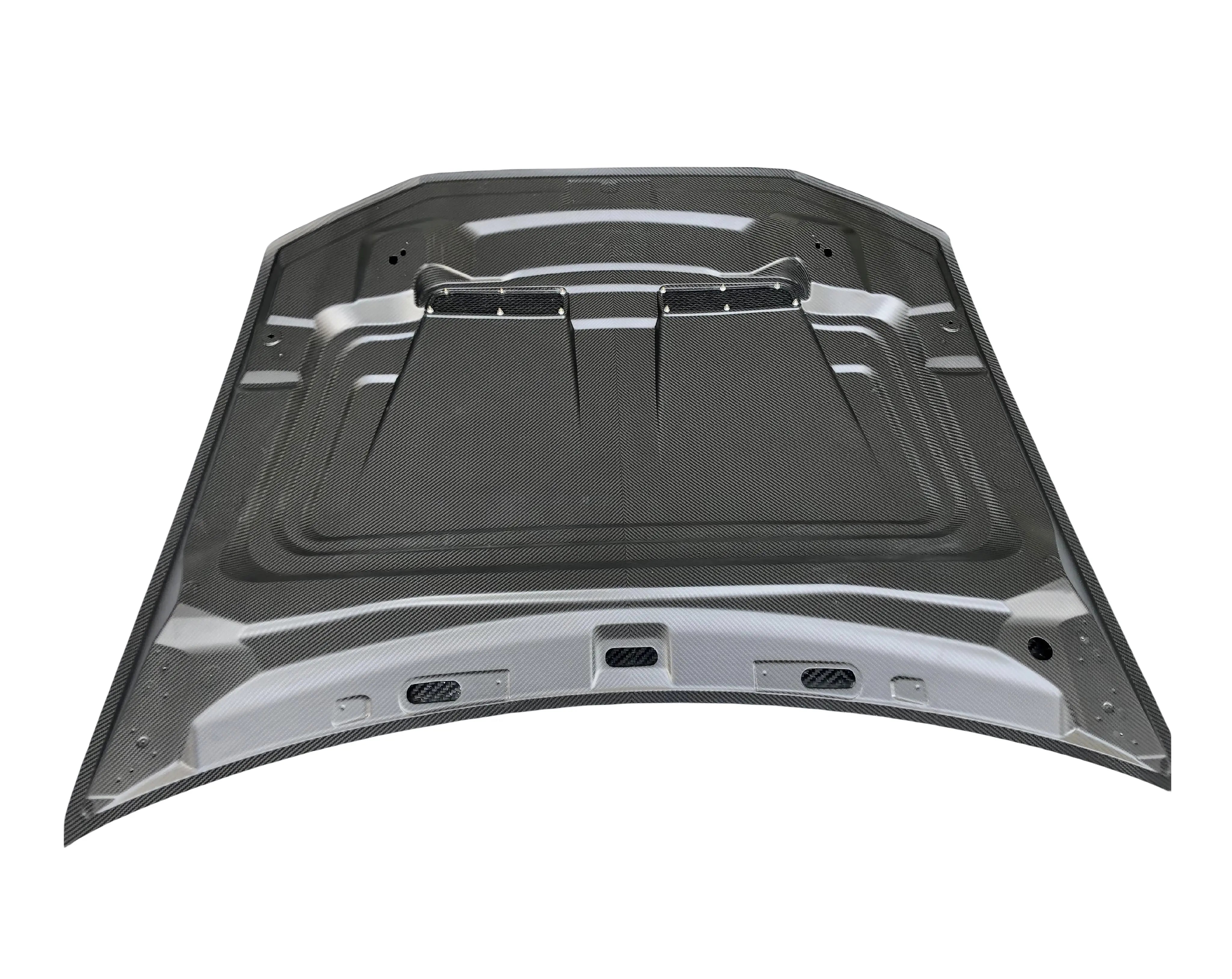 Prepreg Carbon Fiber Vented Hood Bonnet - Audi Q8/ SQ8/ RSQ8 2018-2022.