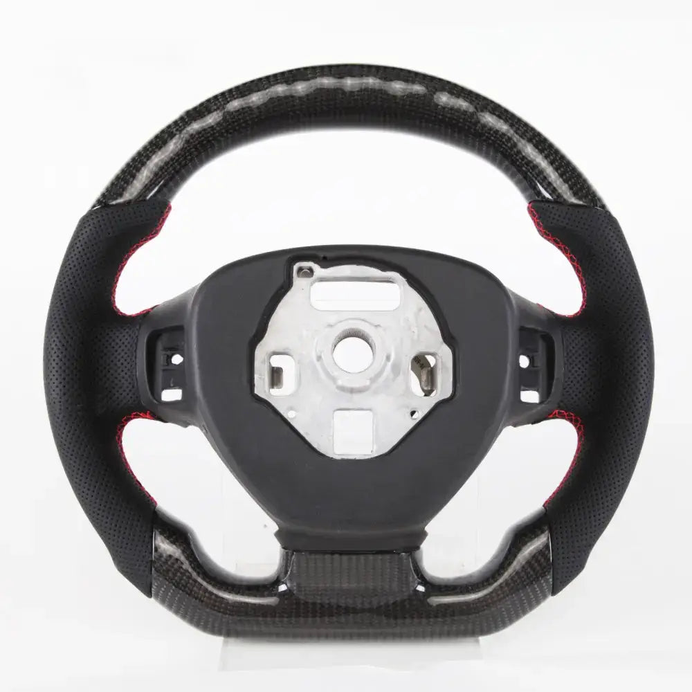 LED Half Carbon Fiber Steering Wheel for Chevrolet Corvette C7.