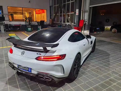 IMP Style Carbon Fiber Rear Bumper W/ Diffuser - Mercedes-Benz AMG GT GTC GTS.