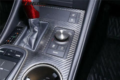 Carbon Fiber Center Console Panel Trim - Lexus RC200 200t 300 350 RC F SPORT 2015 - 2019.