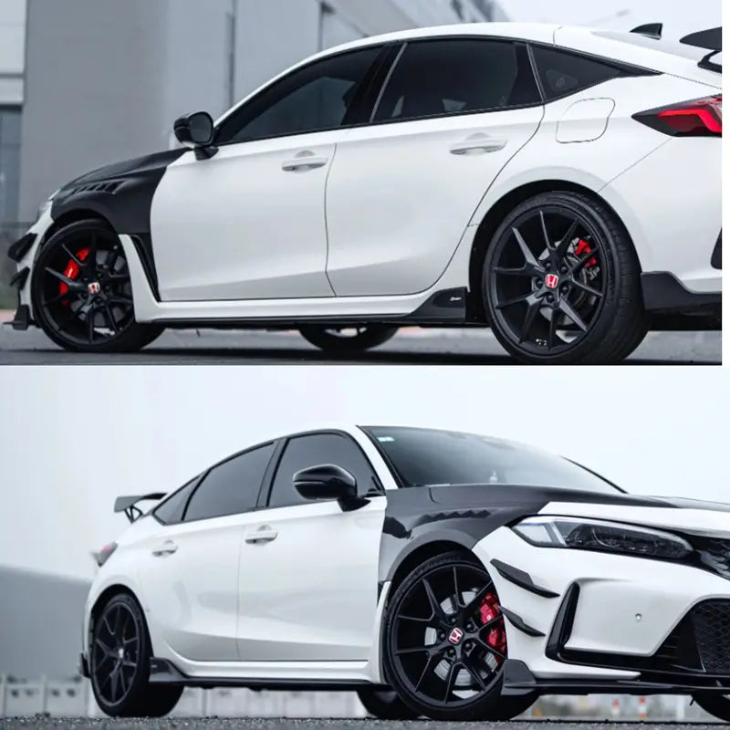 Carbon Fiber Side Skirts OEM Style - Honda Civic Type R FL5.