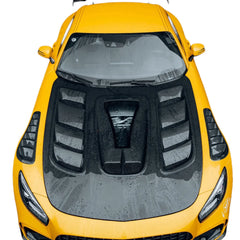 Carbon Fiber Vented Hood W/ Transparent Window V2 - Mercedes GT/GTR/GTS/GTC.