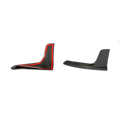 Carbon Fiber Car Rear Diffuser Side Splitters for Tesla Model 3.