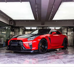 Carbon Fiber VRS Style Front Bumper w/ Front Lip - Nissan GTR R35.