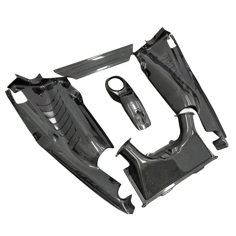 Dry Carbon Fiber Engine Bay Trim Cover - Ferrari 488 GTB.