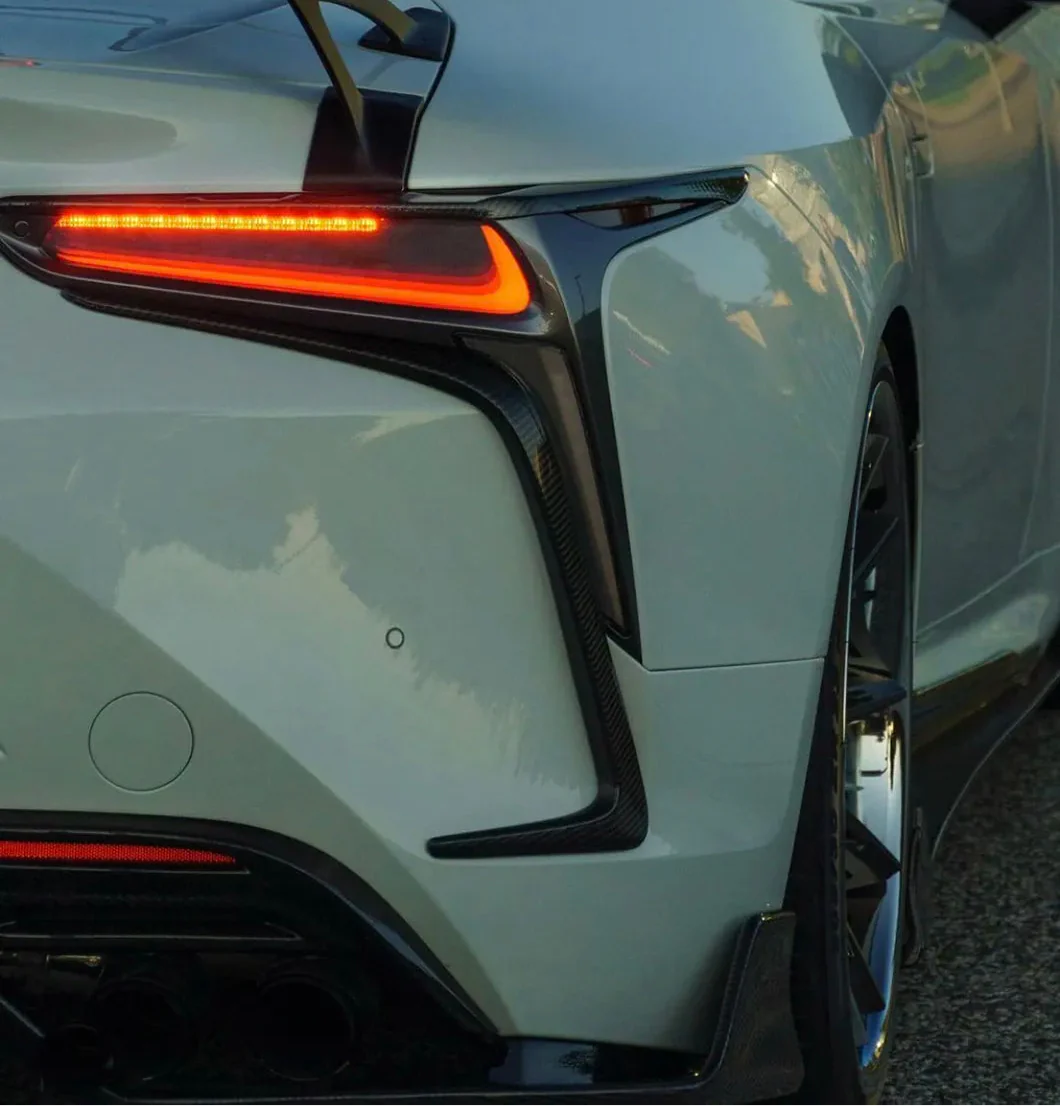 Prepreg Carbon Fiber Rear Bumper Canard - Lexus LC500 LC500H.