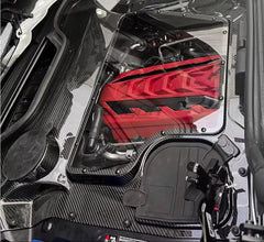 Prepreg Carbon Fiber Engine Bay Cover - Corvette C8 Z51 Z06 HTC Convertible 2020-2023.