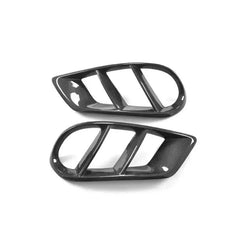 Carbon Fiber Front Air Vent Trim - Mercedes C300 C400 C450 C43 AMG Sedan 15-17.