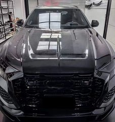 Prepreg Carbon Fiber Vented Hood Bonnet - Audi Q8/ SQ8/ RSQ8 2018-2022.