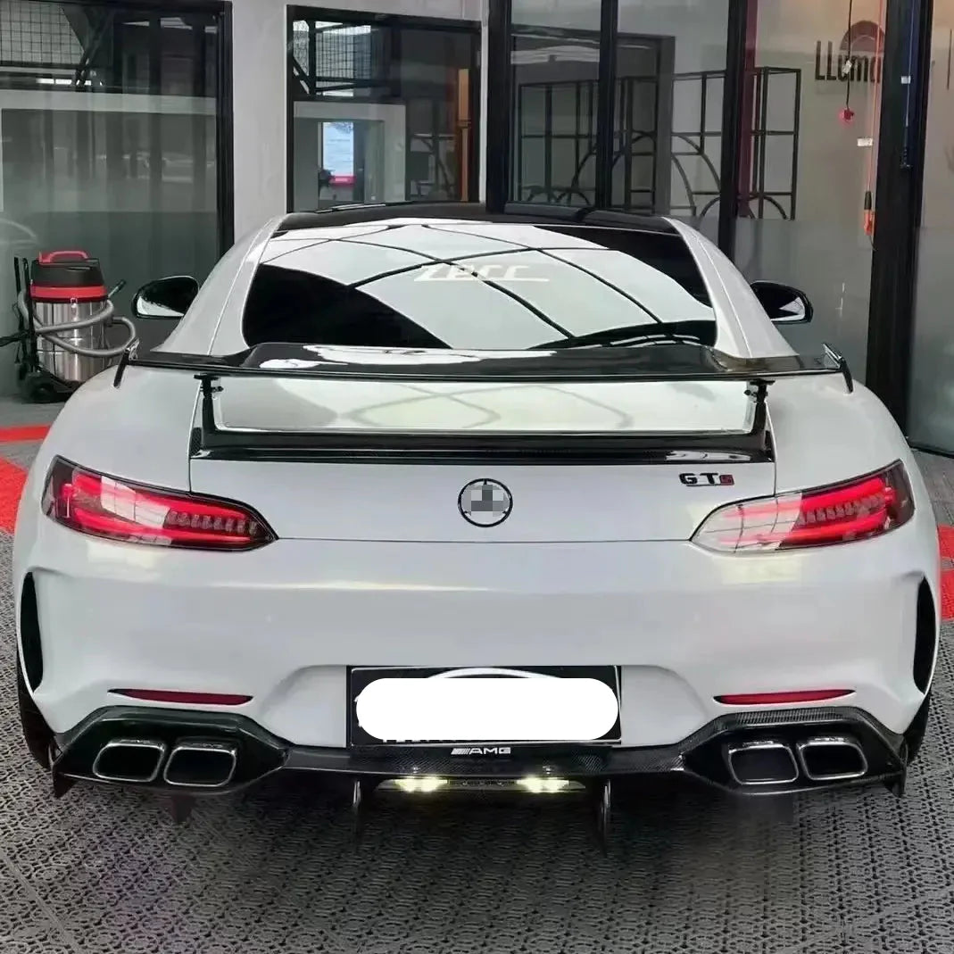IMP Style Carbon Fiber Rear Bumper W/ Diffuser - Mercedes-Benz AMG GT GTC GTS.