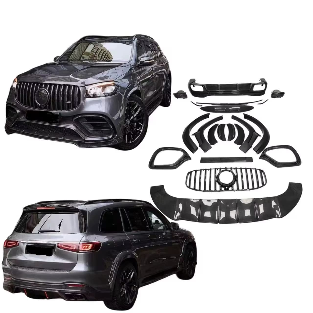 Carbon Fiber LD Full Aerodynamic Body Kit - Mercedes-benz Gls 63 Amg X167 SUV.