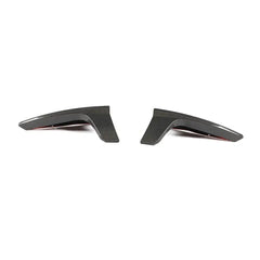 Carbon Fiber Car Rear Diffuser Side Splitters for Tesla Model 3.