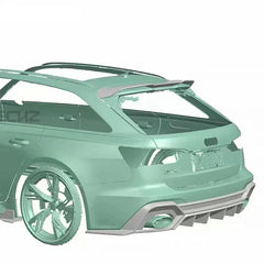 Paktechz Prepreg Carbon Fiber Rear Roof Spoiler -  Audi RS6 C8.