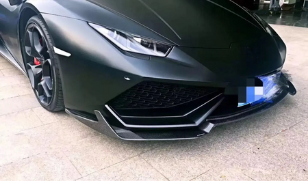 Carbon Fiber R Style Front Lip - Lamborghini Huracan LP610 LP600 LP580.