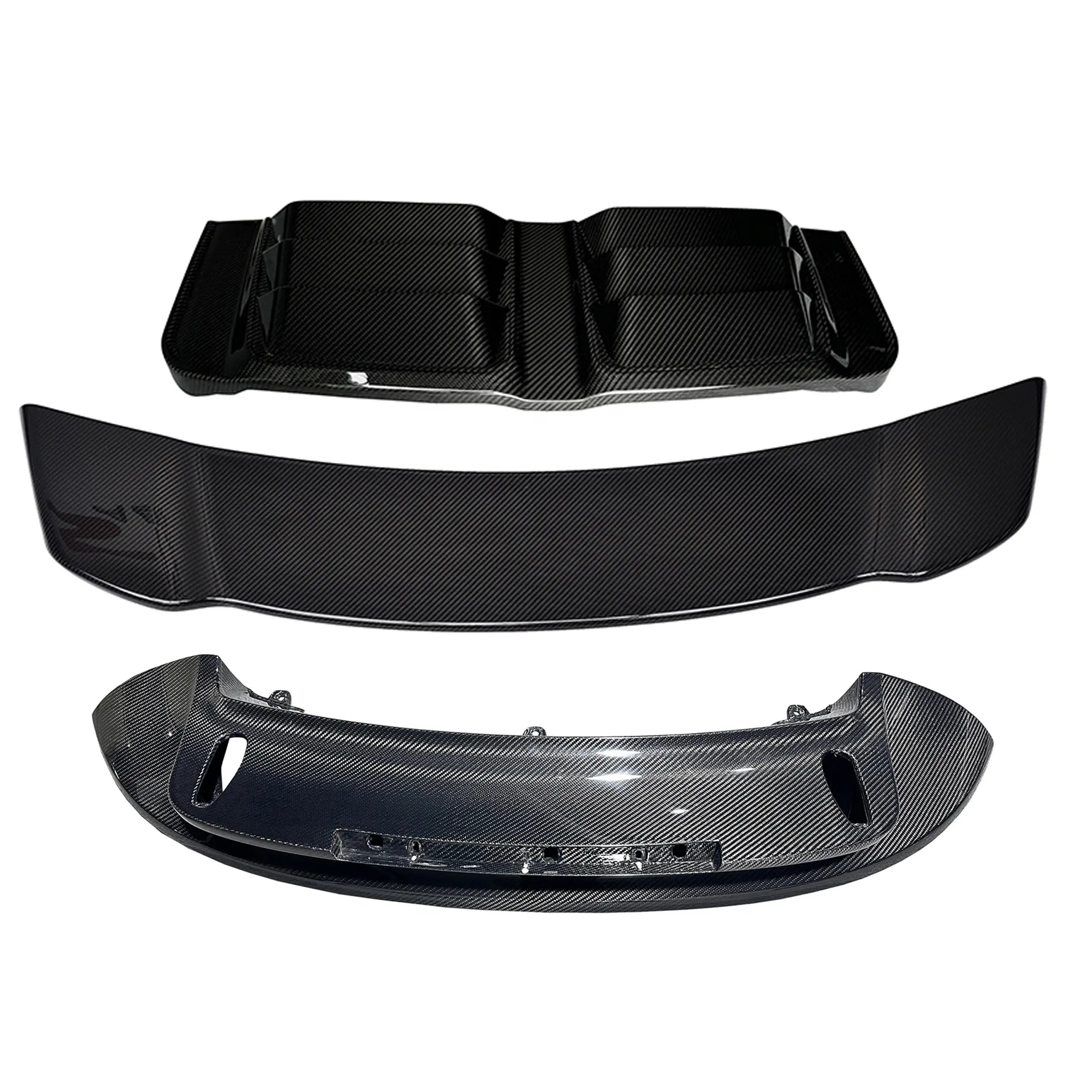 Prepreg Carbon Fiber Rear End DuckTail Spoiler Wing / engine cover Kit - Porsche 911 992 Turbo S.