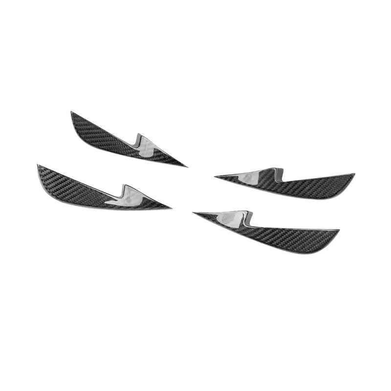 Carbon Fiber Front Bumper Canards - Mercedes Benz W177 a Class Sport A35 Hatchback Sedan.