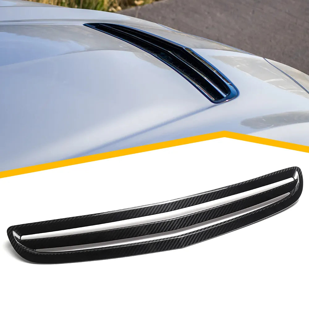 Carbon Fiber Engine Hood air vent Frame Trim - Acura Integra Type S 2022 - 2024