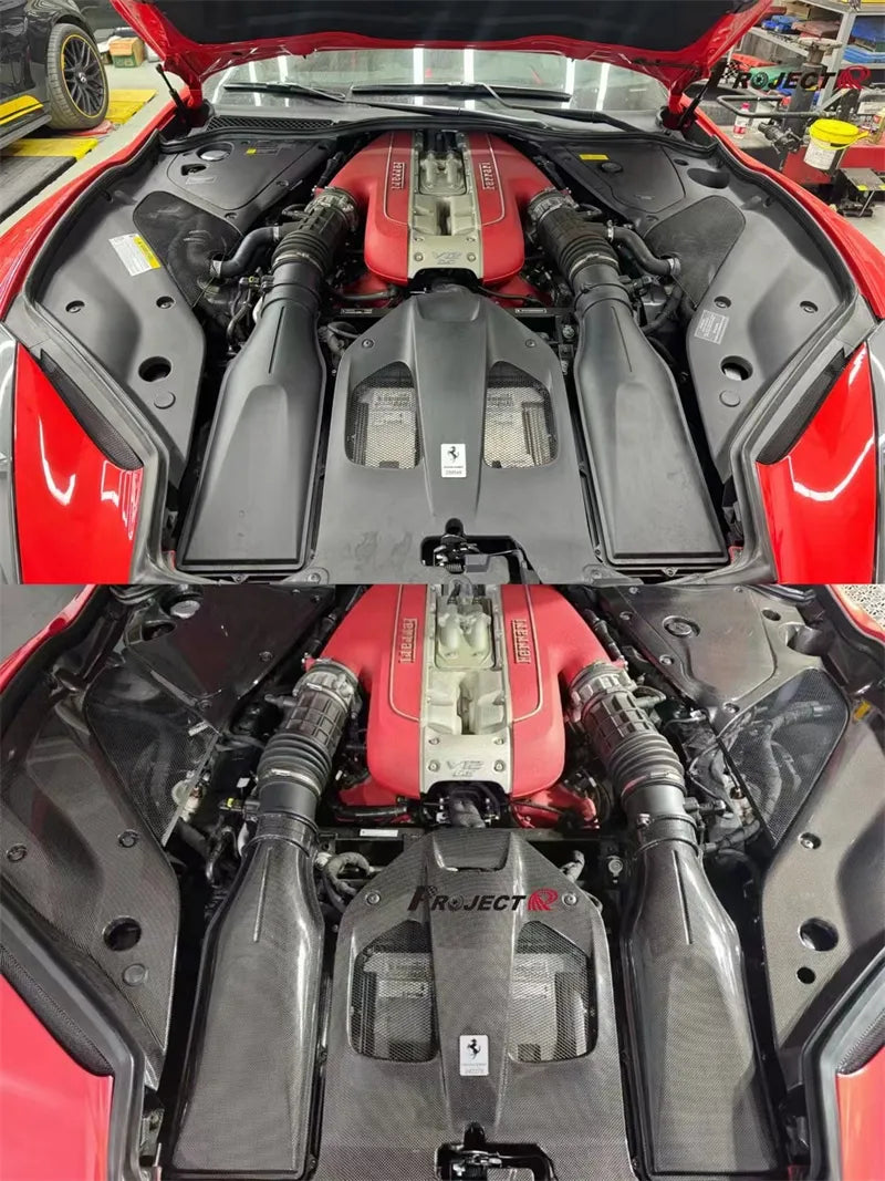 Dry Carbon Fiber Engine Interior Kit - Ferrari 812.